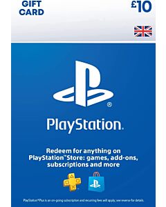 كارت بلاي ستيشن بريطاني 10 جنية استرليني