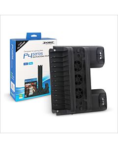 DOBE TP4-882 PS4 Slim Pro Multi-functional Charging & Cooling Stand 