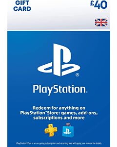 كارت بلاي ستيشن بريطاني 40 جنية استرليني