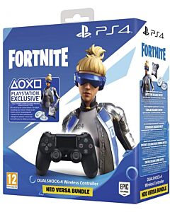 سوني كونترول  باد وايرليس دوال شوك 4(اسود) في2 فورت نايت