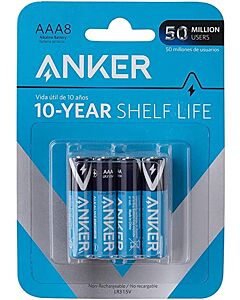 Anker AA Alkaline Batteries, 8 Pieces - 1.5 Volt