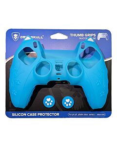 ديد سكل كفر سيليكون للكونترولر مع جريبس أزرق فاتح