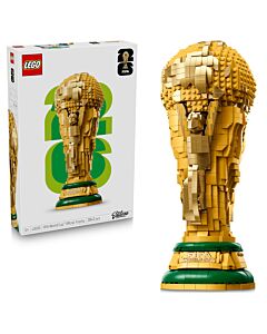 LEGO Editions FIFA World Cup Official Trophy Toy - 3D DIY Model Kit w/a Collectible Minifigure