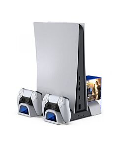 DOBE MULTI-FUNCTION COOLING CAHRGING DOCK For PS5 - PS5 Slim TP5-3532B WHITE