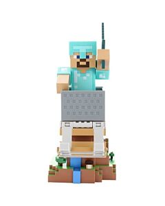 Cable Guys Minecraft Steve in Diamond Armour Holder