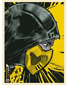 Mortal Kombat Scorpion's Head - Portrait