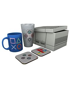 PLAYSTATION Pck Glass XXL + Mug + 2 Coasters "Classic 2019"