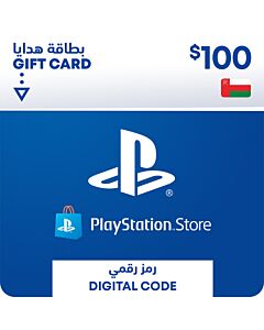 كارت بلاي ستيشن عمان 100 دولار	