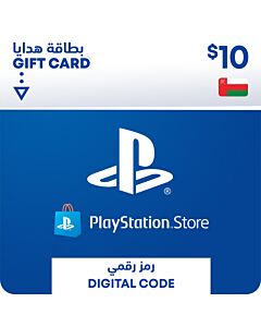 كارت بلاي ستيشن عمان 10 دولار	