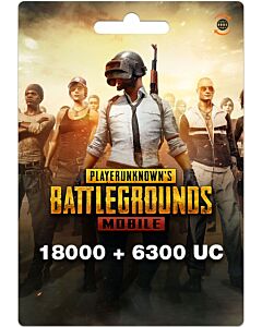 PUBG Mobile 18000+6300 UC