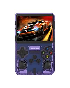 R36S Retro Handheld Video Game Console Purple