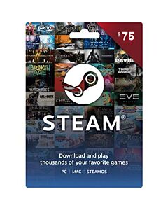 Steam Wallet Card USA 75 USD