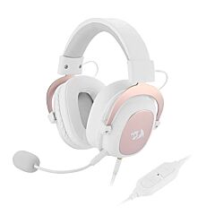 Redragon H510 Zeus 2 Gaming Headset - 7.1 Surround Sound - White/Pink