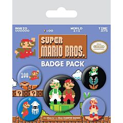 Super Mario Bros. - Retro (Pin Badge Pack)