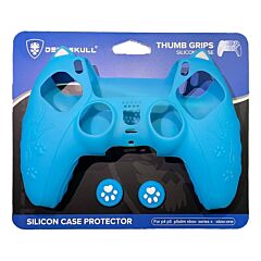 Deadskull controller silicone case with grips baby blue