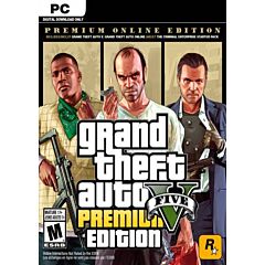 Grand Theft Auto V 5 (GTA 5): Premium Online Edition PC (Digital Code)