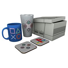 PLAYSTATION Pck Glass XXL + Mug + 2 Coasters "Classic 2019"