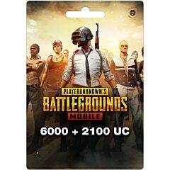 PUBG Mobile 6000 + 2100 UC