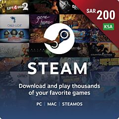 Steam Wallet Card KSA 200 SAR