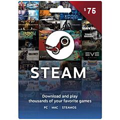 Steam Wallet Card USA 75 USD