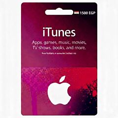 بطاقة هدايا آبل آيتونز - 1500 جنيه مصري (مصر)