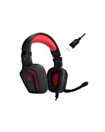 ريد راجون H310 موسيس ويرد يو اس بي جيمينج هيد سيت-اسود/احمر