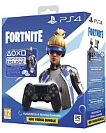 سوني كونترول  باد وايرليس دوال شوك 4(اسود) في2 فورت نايت