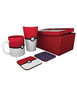 POKEMON - Pck Glass XXL + Mug + 2 Coasters "Pokéball"